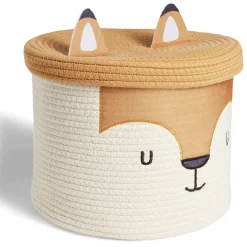 Panière enfant renard Ø30x25.5cm