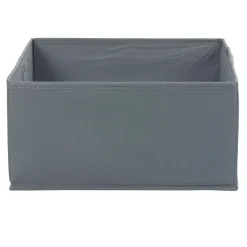 Panière grise rectangulaire Box Cube