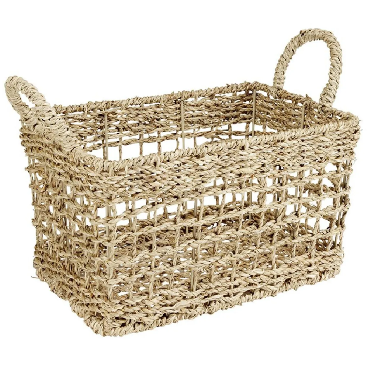 Panière jonc de mer 30x20xH15cm Sunflow