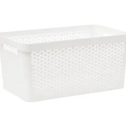 Panière linge 40L blanc