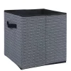Panière noire motif géométrique blanc collection Urban 1 Box Cube