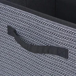 Panière noire motif géométrique blanc collection Urban 1 Box Cube