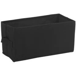 Panière noire rectangulaire Box Cube