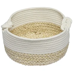 Panière ovale blanc naturel Ø26 cm