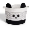 Panière panda noir et blanc Ø30x24cm