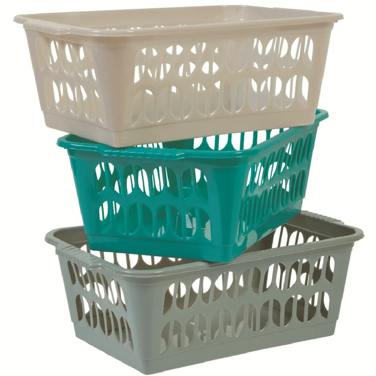 Panière plastique ajourée x3