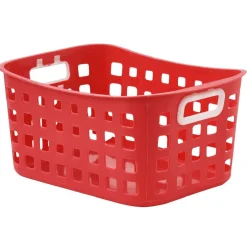 Panière rangement L.25xl.18,5xH.12,5cm plastique 3 coloris