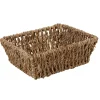 Panière rectangulaire jonc de mer tressé