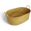 Panière rectangulaire jonc de mer 46x17xH30cm