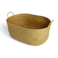 Panière rectangulaire jonc de mer 50x34xH19cm