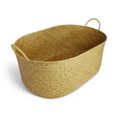 Panière rectangulaire jonc de mer 50x34xH19cm