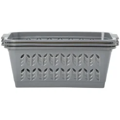 Panière rectangulaire L.30 cm plastique x3