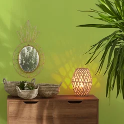 Panière ronde avec anse x3