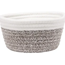 Panière ronde en coton tressé Ø18 cm