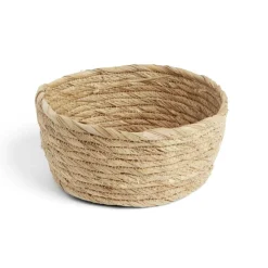 Panière ronde jonc de mer naturel Ø24xH12cm