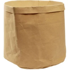 Panière ronde kraft Box Cube marron Ø35xH30cm 36,75L