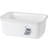 Panière salle de bain 1,5 L design galets