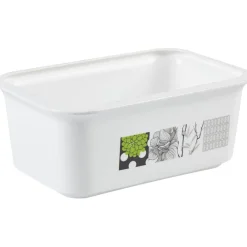 Panière salle de bain 1,5 L design fleur