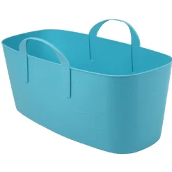 Panière souple bleue turquoise 10 L