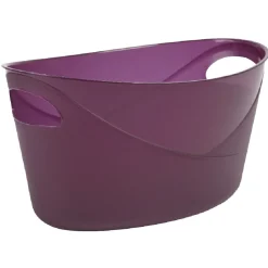 Panière souple ovale 6 L prune