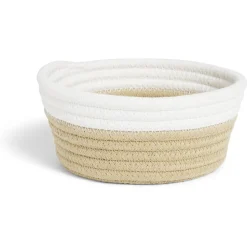 Panière tressée en coton Ø17cm