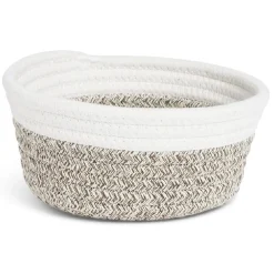 Panière tressée en coton Ø17cm