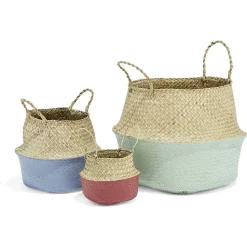 Panière Vaiana en jonc de mer ø 45 cm