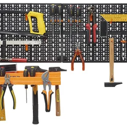 Panneau mural rangement outillage x2 avec porte outil
