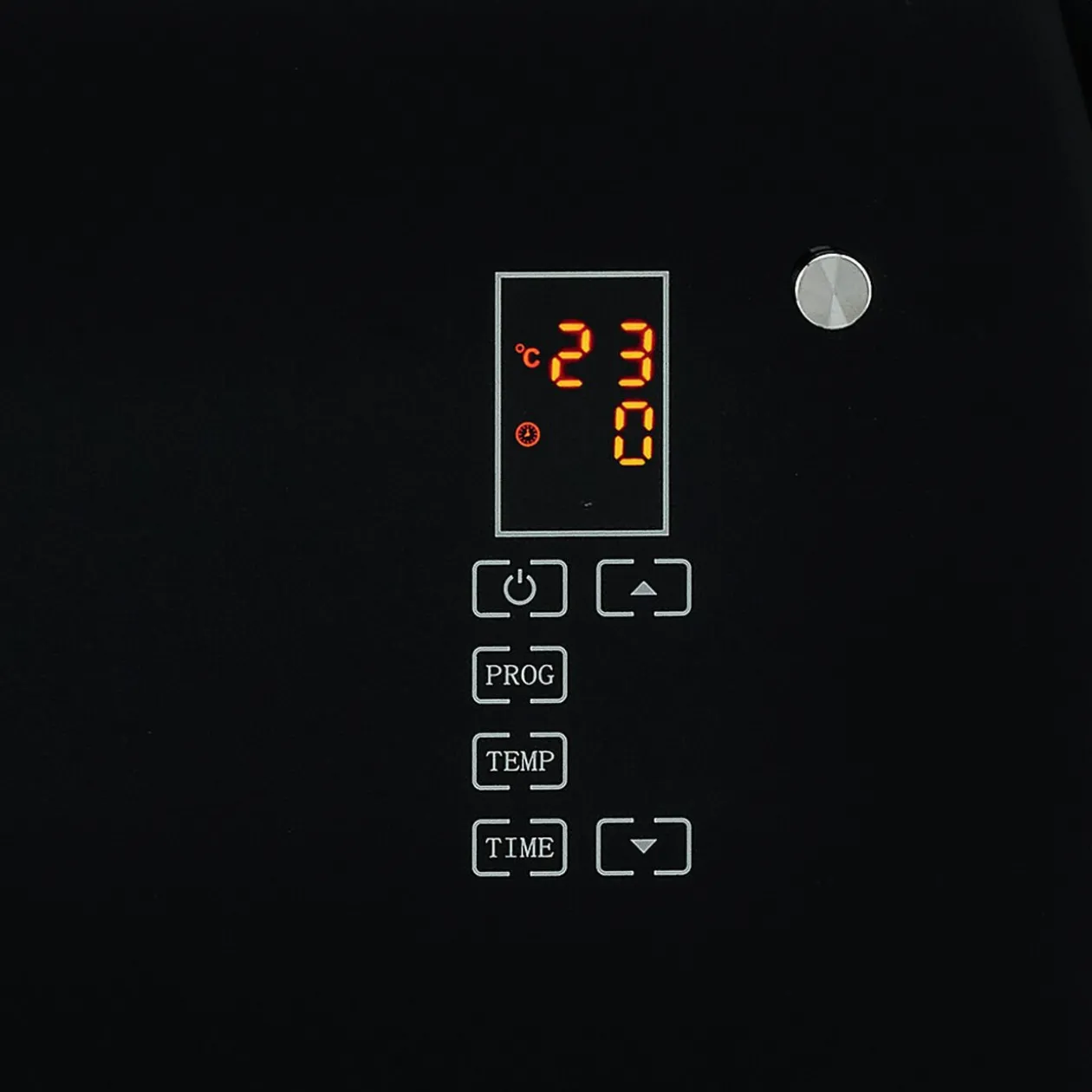 Panneau rayonnant 1500W Verre Noir avec panneau de contrôle tactile