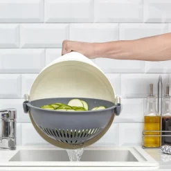 Passoire multifonctions rotative 9en1 mandoline