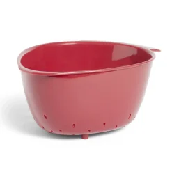 Passoire plastique rouge forme fraise