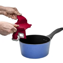 Passoire pliable et adaptable rouge