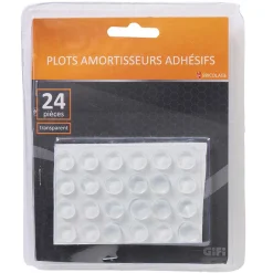 Patin amortisseur transparent adhésif x24