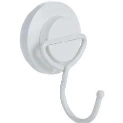 Patère 1 crochet à ventouse blanc