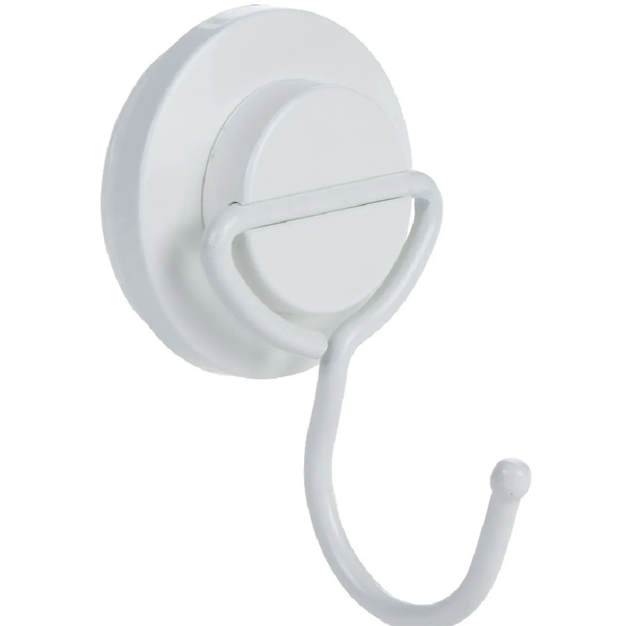 Patère 1 crochet à ventouse blanc