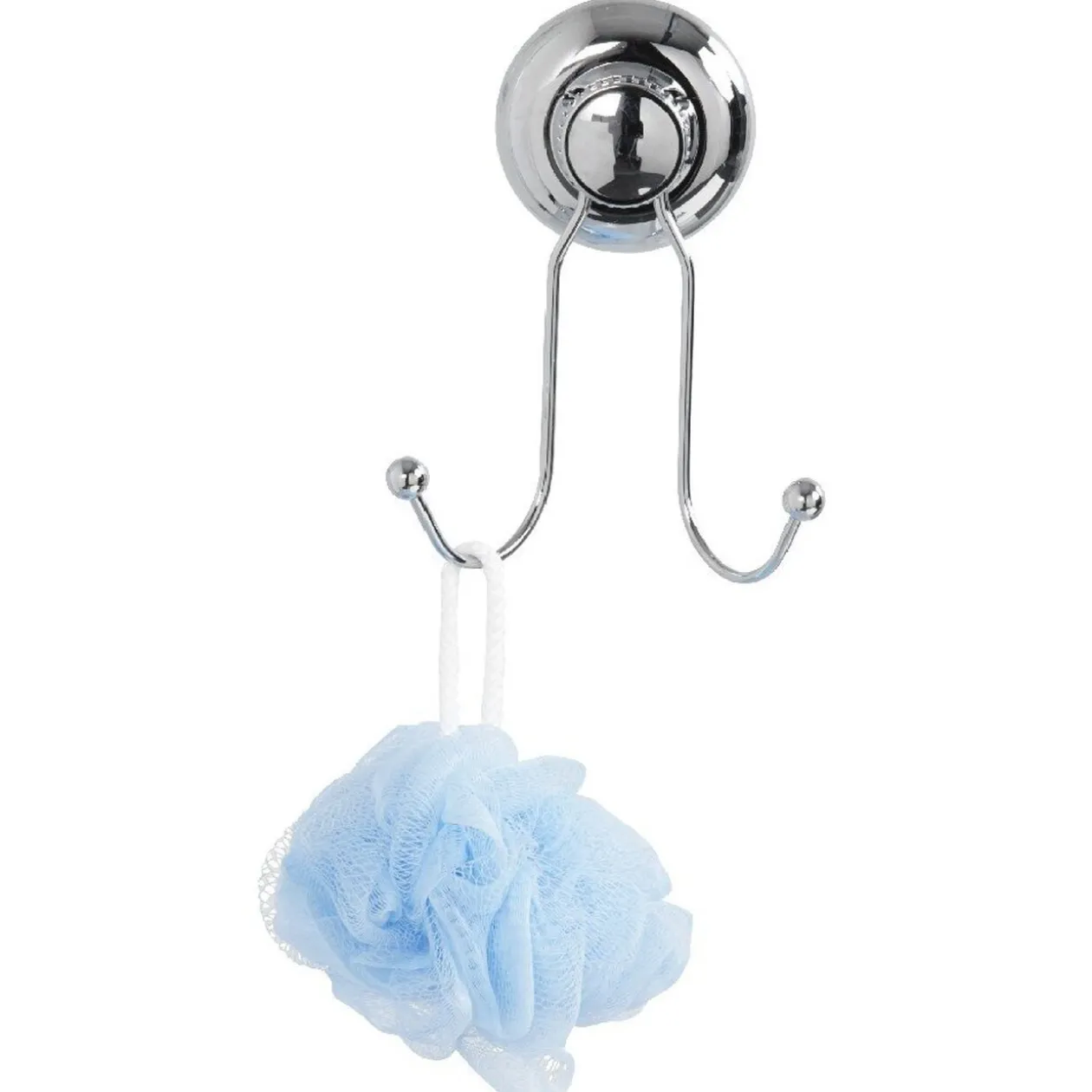 Patère 2 crochets avec ventouse