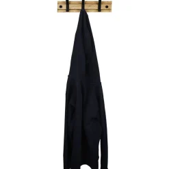 Patère 3 crochets bambou métal noir et naturel