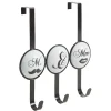 Patère 3 crochets M. et Mme