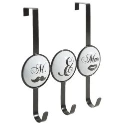 Patère 3 crochets M. et Mme