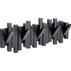 Patère en bois 5 crochets 40,5x8,5xH15cm