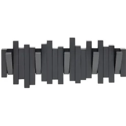 Patère en bois 5 crochets 40,5x8,5xH15cm