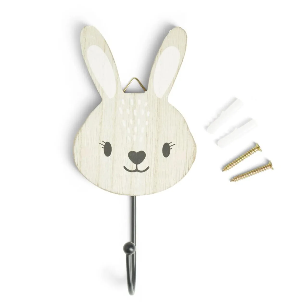 Patère enfant forme animal 10xH15cm - 4 modèles