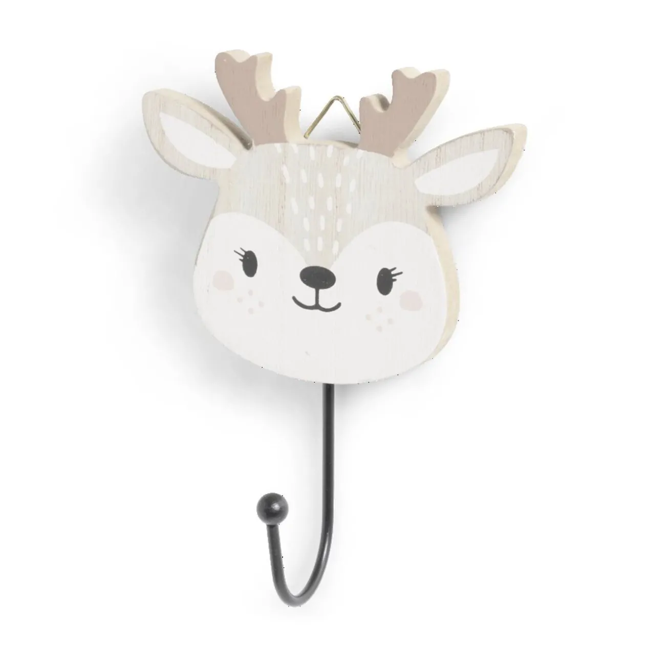 Patère enfant forme animal 10xH15cm - 4 modèles