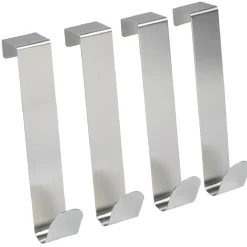 Patère inox pour porte de placard x4