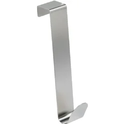 Patère inox pour porte de placard x4
