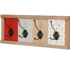 Patère murale 4 crochets carreaux de ciment Dolce Vita