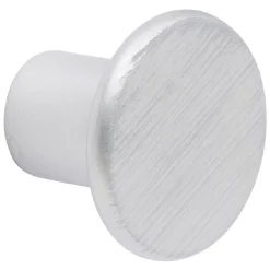 Patère simple 5cm gris argenté