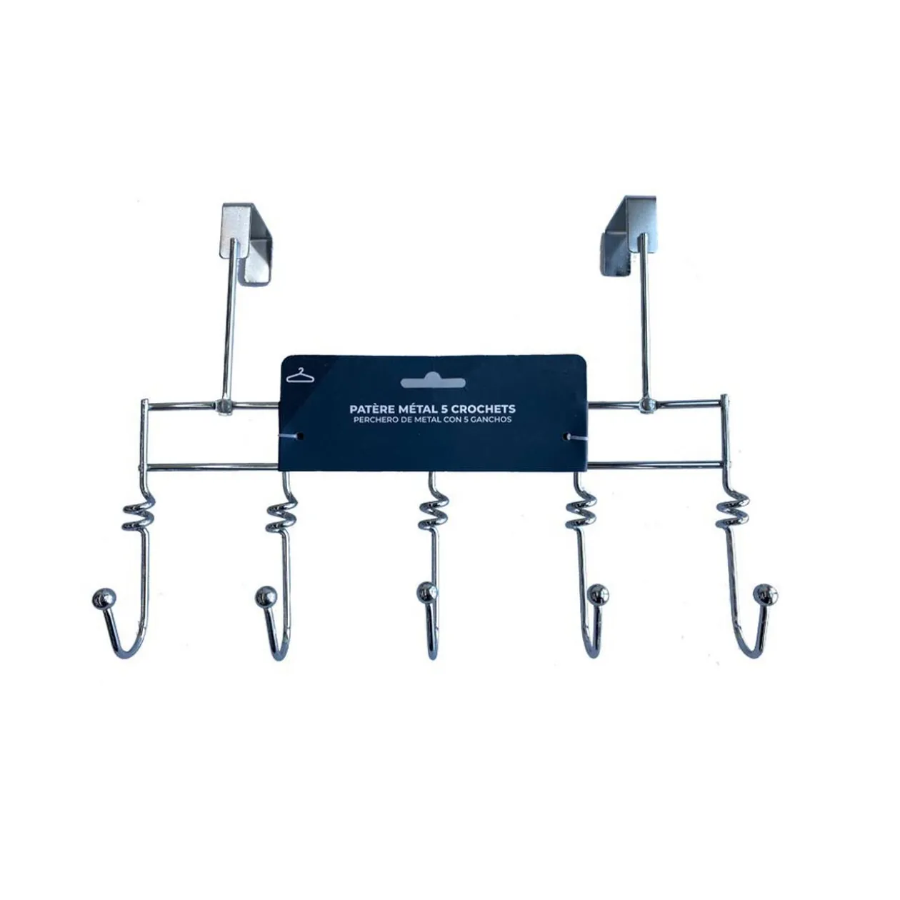 Patères métal 5 crochets