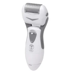 Pédicure électrique rouleau exfoliant gris et blanc