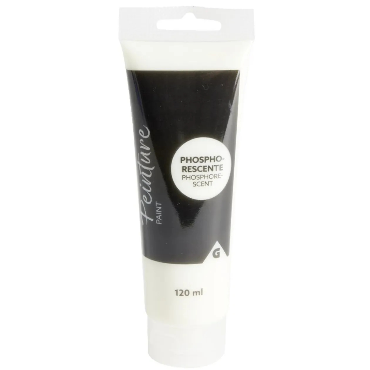 Peinture acrylique phosphorecente tube 120ml